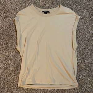 Tan/Beige shirt with wide armholes